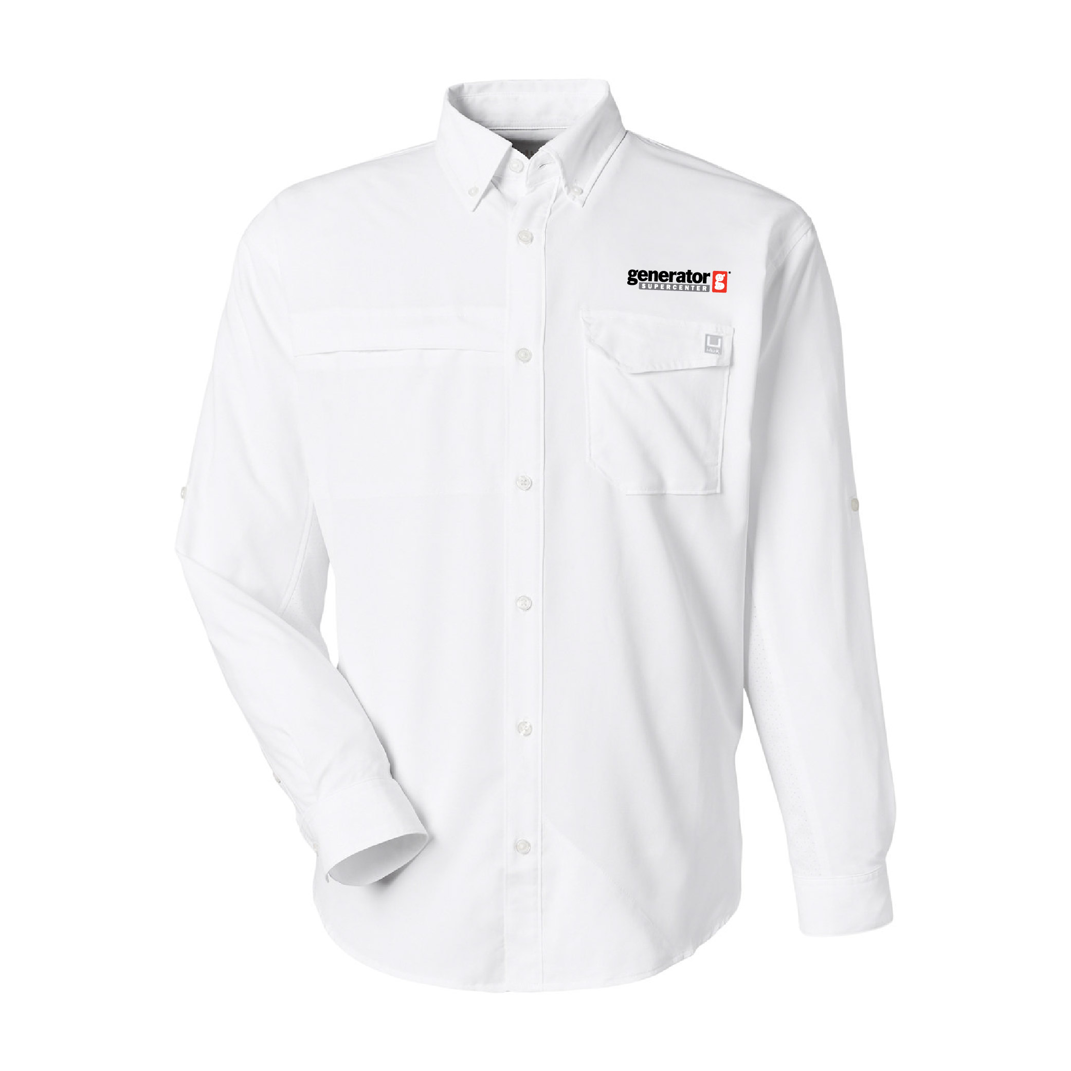 HUK Men's Tide Point Long Sleeve Shirt