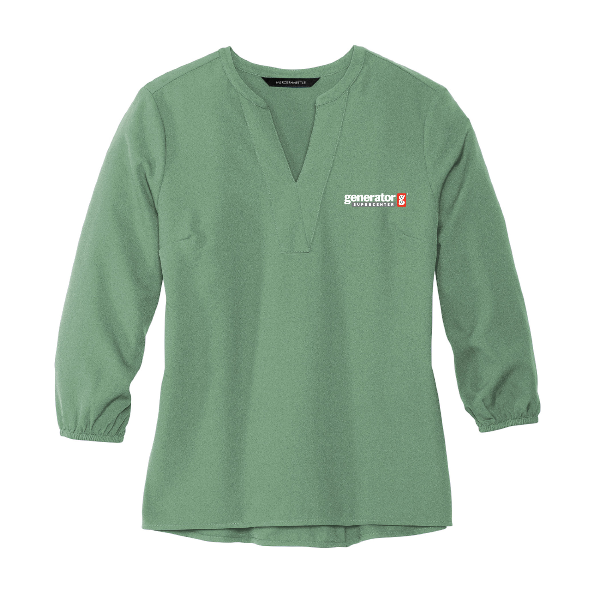 Mercer + Mettle Women's Stretch Crepe 3/4 Sleeve Blouse