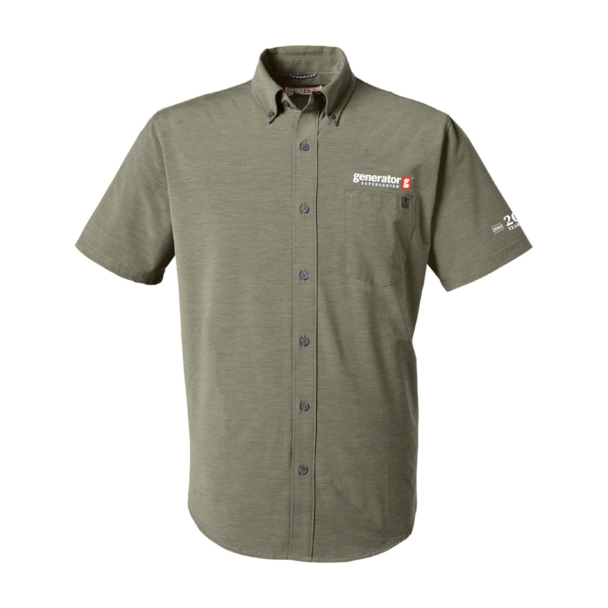 HUK Men's Kona Solid Short Sleeve Shirt