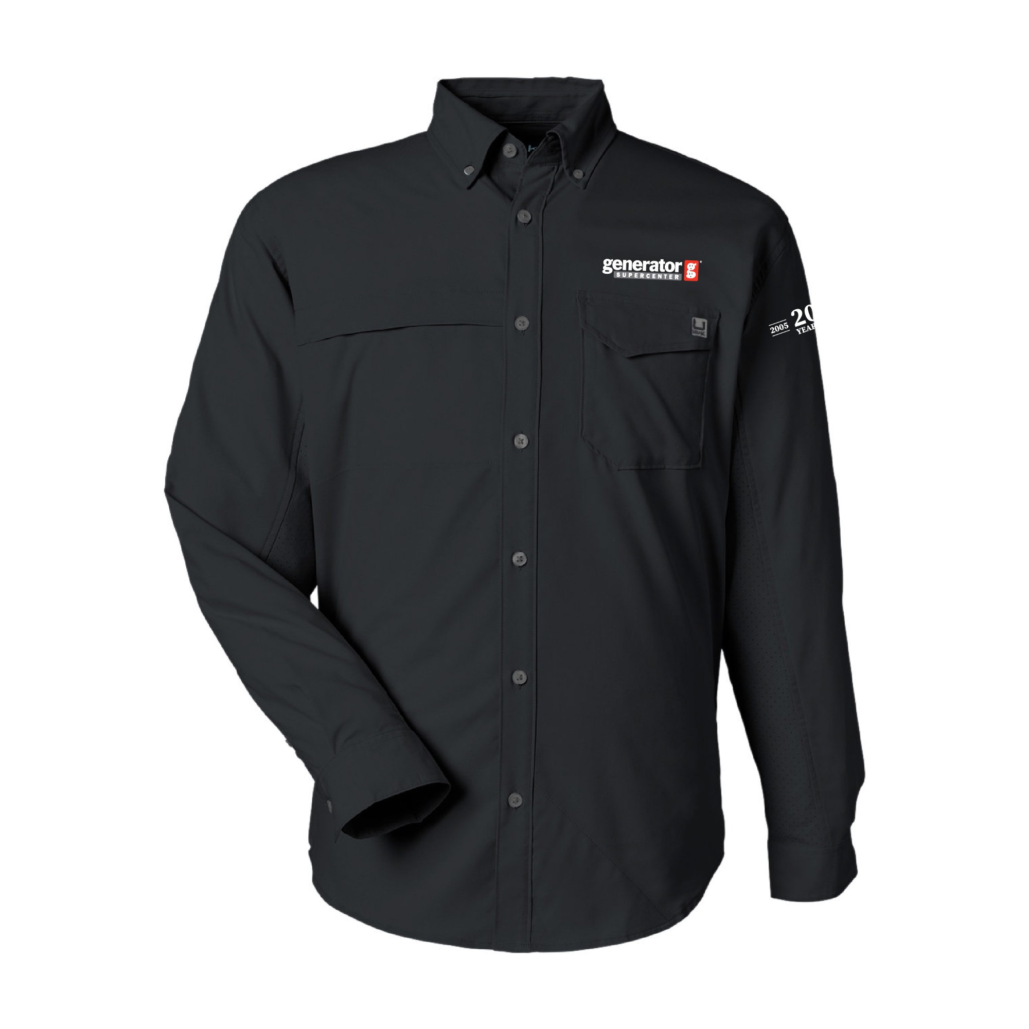 HUK Men's Tide Point Long Sleeve Shirt