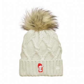 Power Up Christmas - New Era Faux Fur Pom Beanie